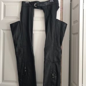 Ladies leather chaps